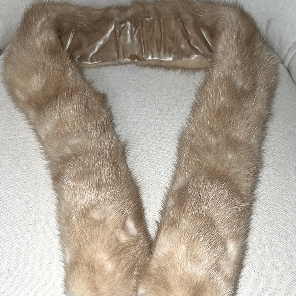 no brand Accessories - Vintage blonde Mink fur collar scarf
